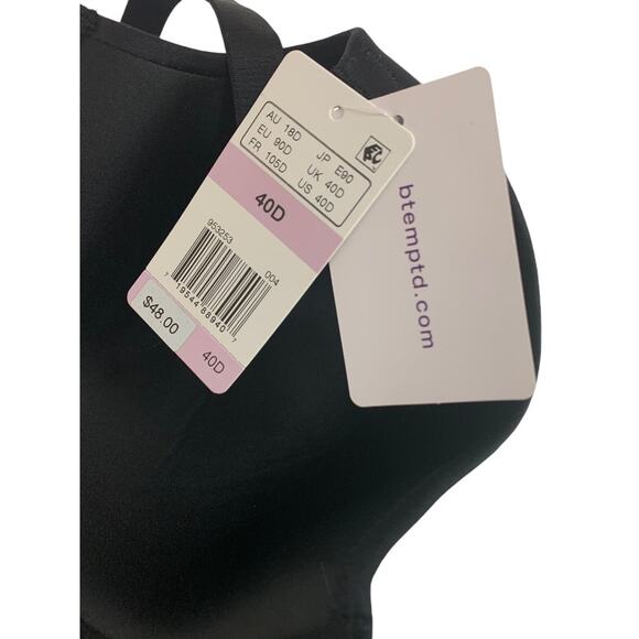 40D b.tempt'd by Wacoal New Bra Foundation Tshirt Black Underwire - Picture 9 of 11